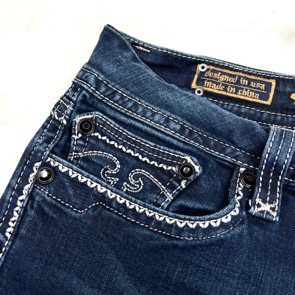 🚫SOLD!👖|•ROCK REVIVAL•| STUNNING Jacklyn Easy Boot Jeans Plus Size 36👖 - Picture 5 of 12